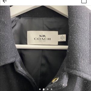 Men’s Coach Leather and Wool Jacket